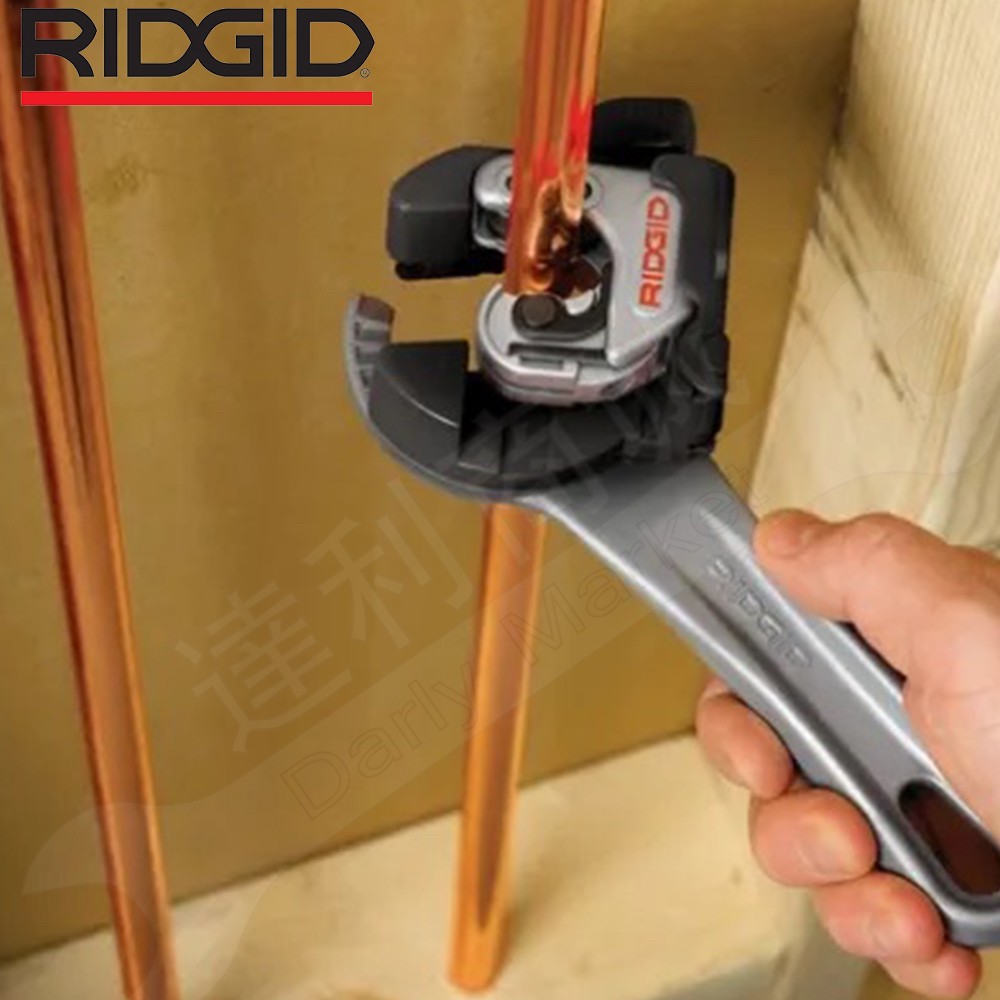 RIDGID里奇附棘輪板手切斷機】 省力型二合一小型切管刀6mm-28mm 二合一